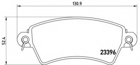 Гальмівні колодки дискові BREMBO P61 065