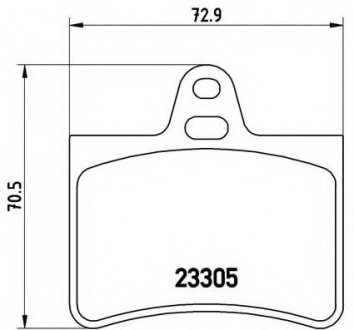 Тормозные колодки BREMBO P61 073