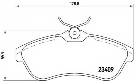 Тормозные колодки BREMBO P61 075