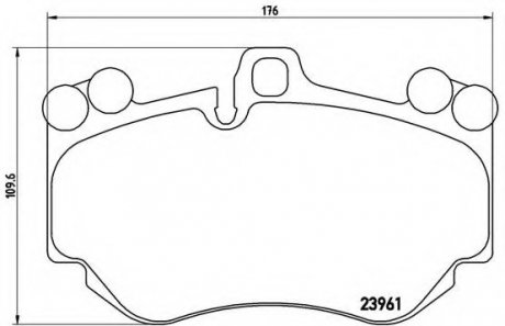 Гальмівні колодки дискові BREMBO P65 016