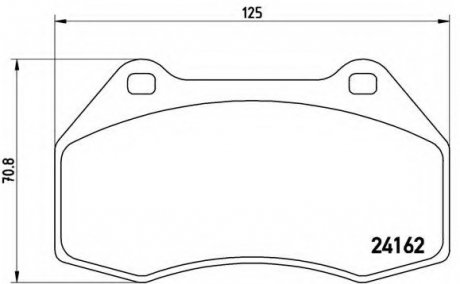 Тормозные колодки BREMBO P68 036