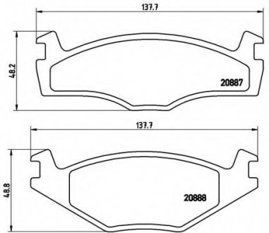 Тормозные колодки BREMBO P85 005