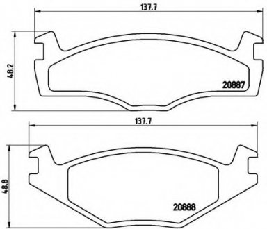 Тормозные колодки BREMBO P85 012