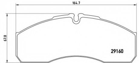 Тормозные колодки BREMBO PA6 022