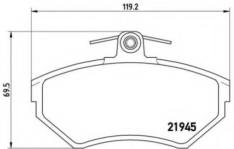 Тормозные колодки BREMBO P85 042