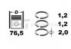 Комплект кілець на поршень ET ENGINETEAM R1005800 (фото 1)