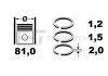 Комплект кілець на поршень ET ENGINETEAM R1005200 (фото 1)