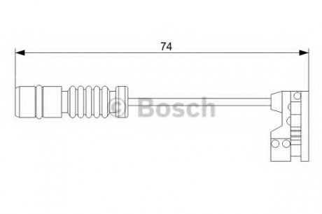 Датчик износа тормозных колодок BOSCH 1987473008 (фото 1)