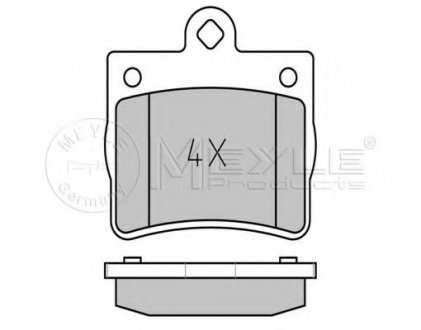 Тормозные колодки дисковые MEYLE 025 219 0015