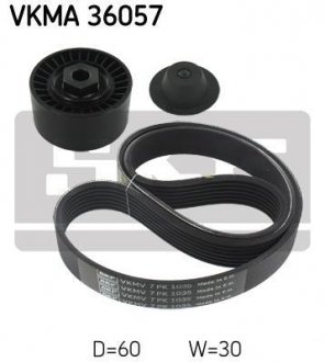 Поликлиновой ременный комплект SKF VKMA 36057