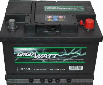 Акумулятор 6 CT-53-R GIGAWATT 0185755300 (фото 1)