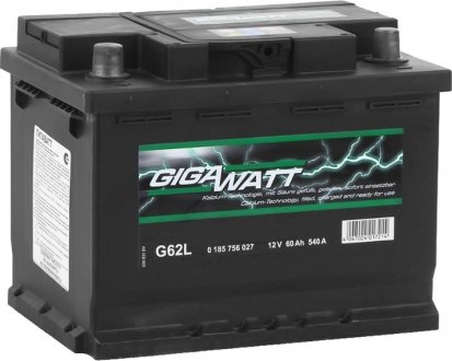 Акумулятор 6 CT-60-L GIGAWATT 0185756027 (фото 1)