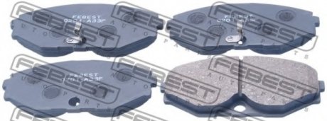 Гальмівні колодки дискові FEBEST 0201-A33F (фото 1)