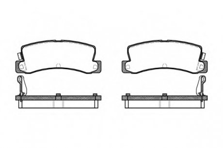 Колодки тормозные дисковые, к-кт. RH ROADHOUSE 221404