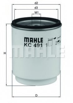 Топливный фильтр MAHLE KC 491D MAHLE\KNECHT KC491D