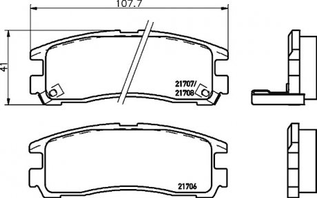 Тормозные колодки TEXTAR 2170602