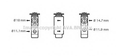 Клапан кондиционера AVA FD 1380