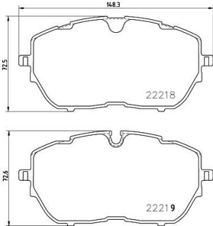 Гальмівні колодки дискові BREMBO P 61 128