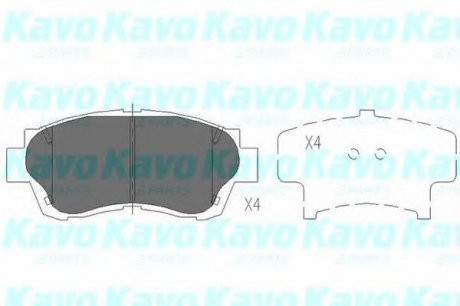 Гальмівні колодки KAVO PARTS KBP-9042 (фото 1)