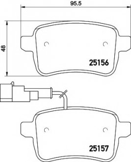 Гальмівні колодки дискові (TMD) TEXTAR 2515601