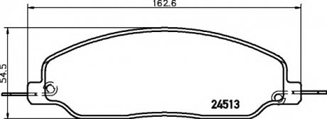 Гальмівні колодки дискові (TMD) TEXTAR 2451301