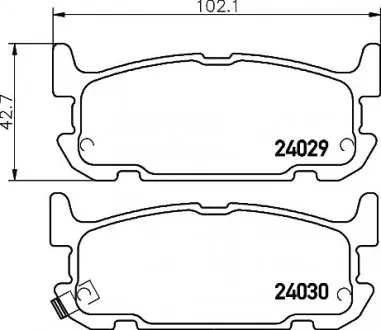 Гальмівні колодки дискові (TMD) TEXTAR 2402901