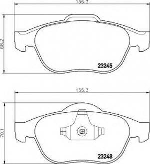 Тормозные колодки TEXTAR 2324802