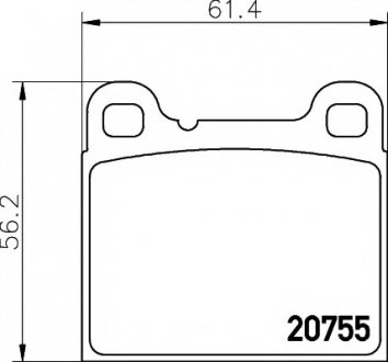 Гальмівні колодки дискові (TMD) TEXTAR 2075506