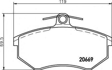 Гальмівні колодки, дискові TEXTAR 2066921 (фото 1)