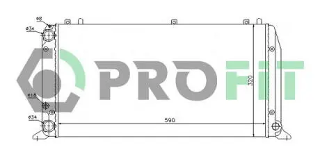 Радіатор охолоджування PROFIT 0016A2