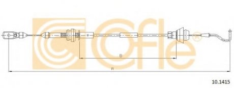 Трос педали акселератора COFLE 10.1415