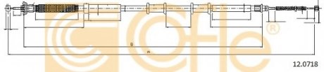 Трос стояночного тормоза COFLE 12.0718