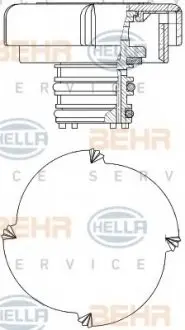 Ковпачок, радіатор HELLA 8MY 376 743-451