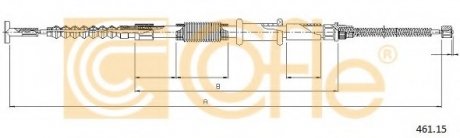 Трос гальма стоянки COFLE 461.15