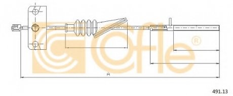 Трос гальма стоянки COFLE 491.13
