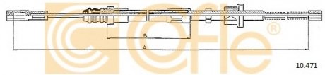 Трос стояночного тормоза COFLE 10.471 (фото 1)