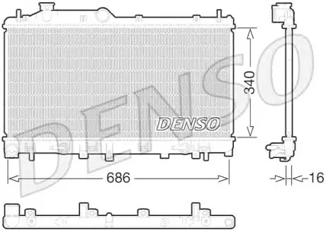Конденсер DENSO DRM36015