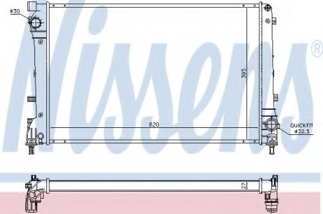 Радіатор охолодження NISSENS 617863