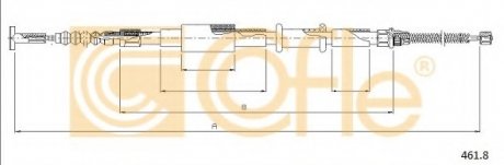 Трос стояночного тормоза COFLE 461.8