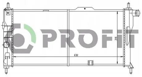 Радіатор охолоджування PR PROFIT 5052A3
