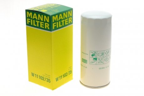 Фильтр масляный MANN (Манн) W 11102/35 (фото 1)