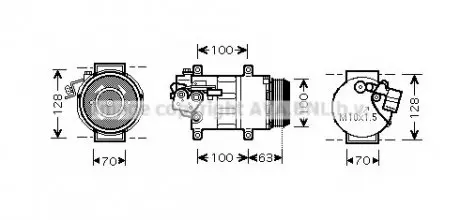 Компрессор кондиціонера AVA MSA K404