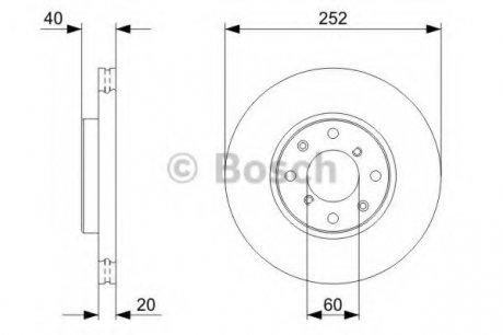 Диск тормозной BOSCH 0 986 479 B98