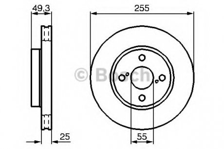 Диск тормозной BOSCH 0 986 479 B70