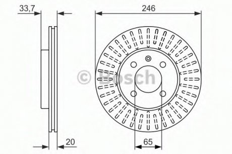 Тормозной диск BOSCH 0 986 479 853 (фото 1)