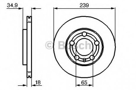 Диск тормозной BOSCH 0 986 479 B62