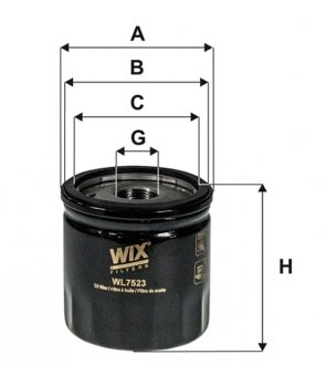 Масляный фильтр FILTERS WIX WL7523 (фото 1)