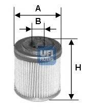 Масляний фільтр UFI 25.553.00