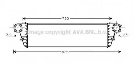 Інтеркулер QUALITY COOLING AVA MSA 4297