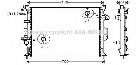 FD-SMAX 06- Радиатор AVA FDA2421